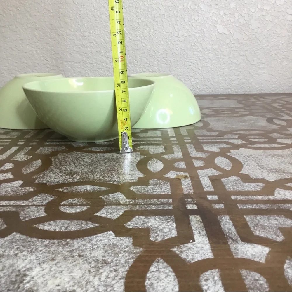 3 IKEA FARGRIK Green Chartreuse Light Lime Coupe Cereal Bowls 12011 6 3/8